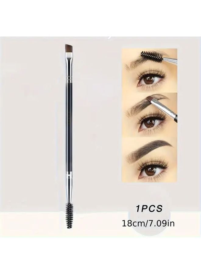 5.91 Inch Double Headed Eyeliner Eyebrow Brush Angled Mascara Spiral Eye Makeup Tool - Image 5